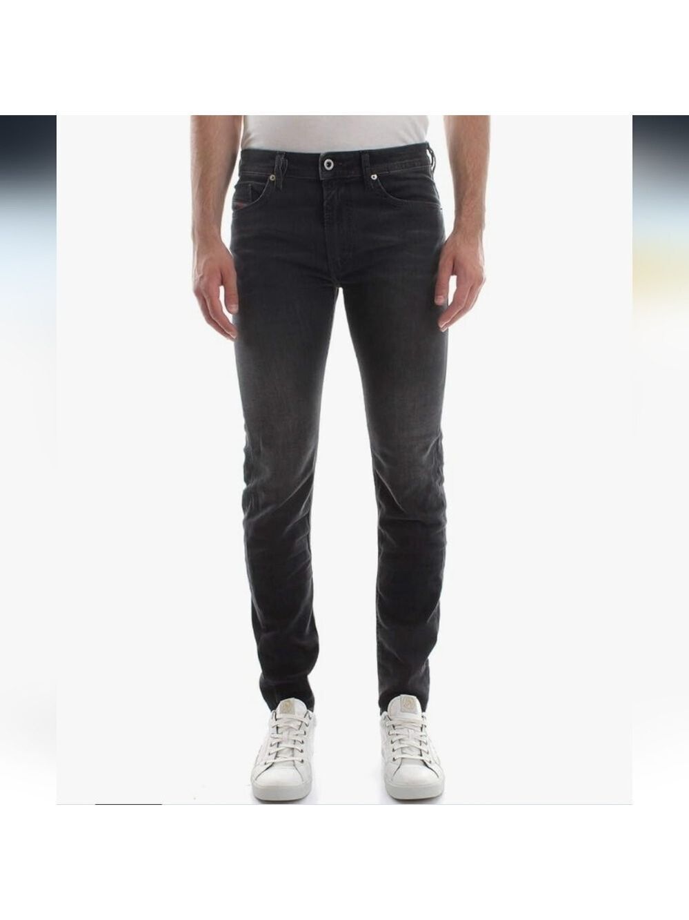 Diesel Mens Thommer Slim Jeans Black